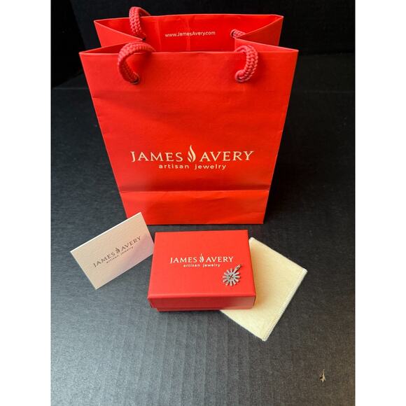 Retired James Avery Sterling Silver Sunburst Cut Out Cross Charm Uncut Loop - Picture 3 of 7